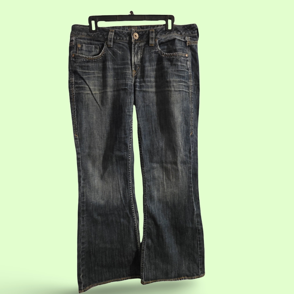 RARE Silver Jeans LOLA Style Dark Wash Boot Cut 33 X 31